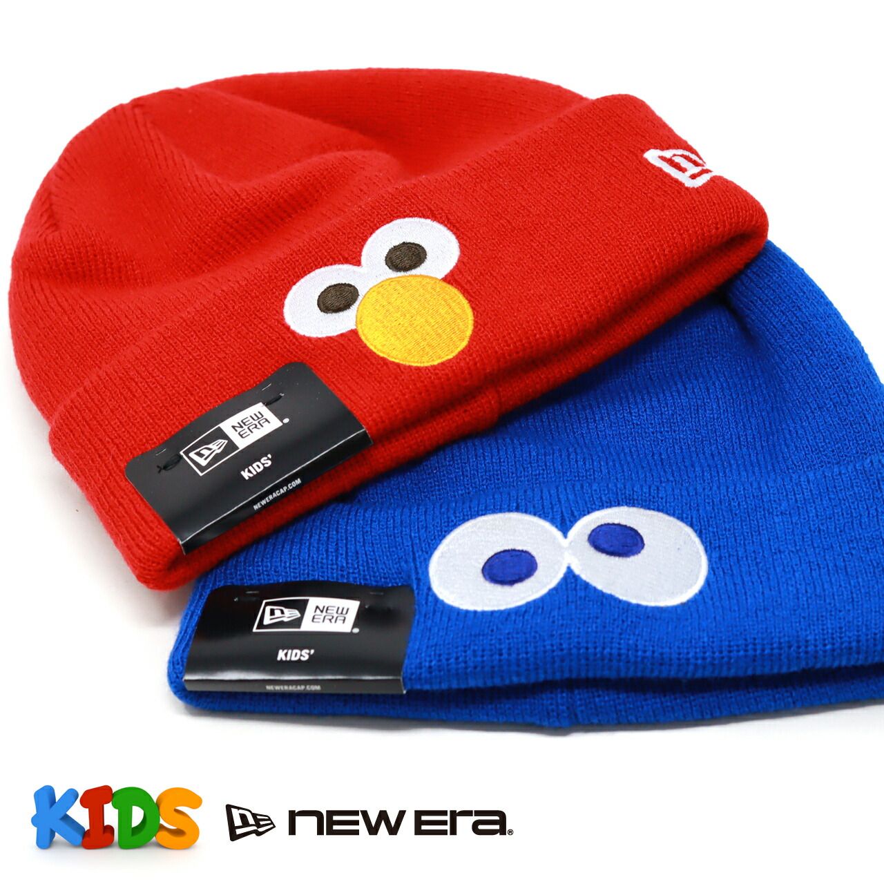 ニット帽EKKAwww NEWERA (ニューエラ) キッズ ニット帽 セサミストリート 帽子 Kid's
