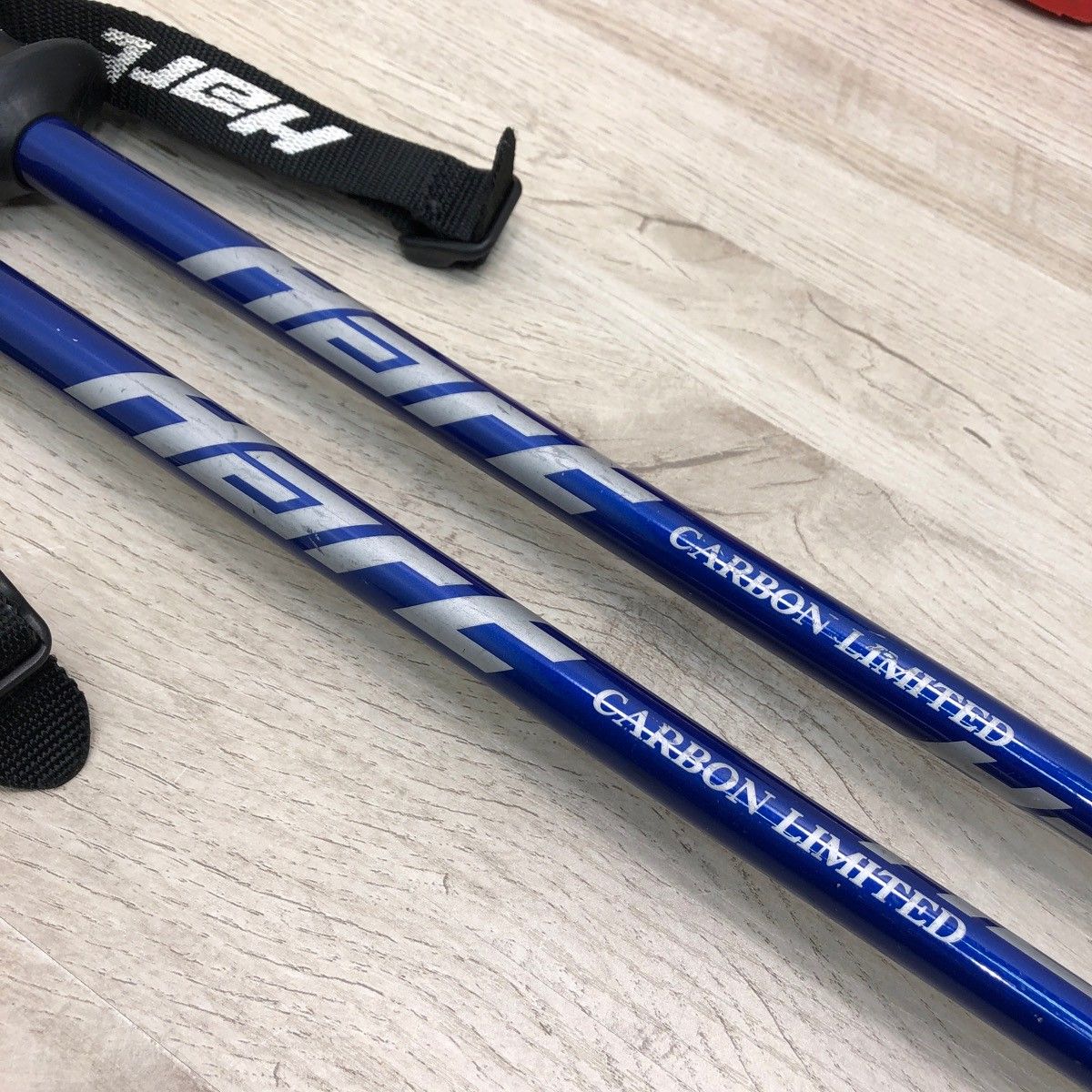 Hart ハート スキーストック 117cm CARBON LIMITED 日本製 ブルー