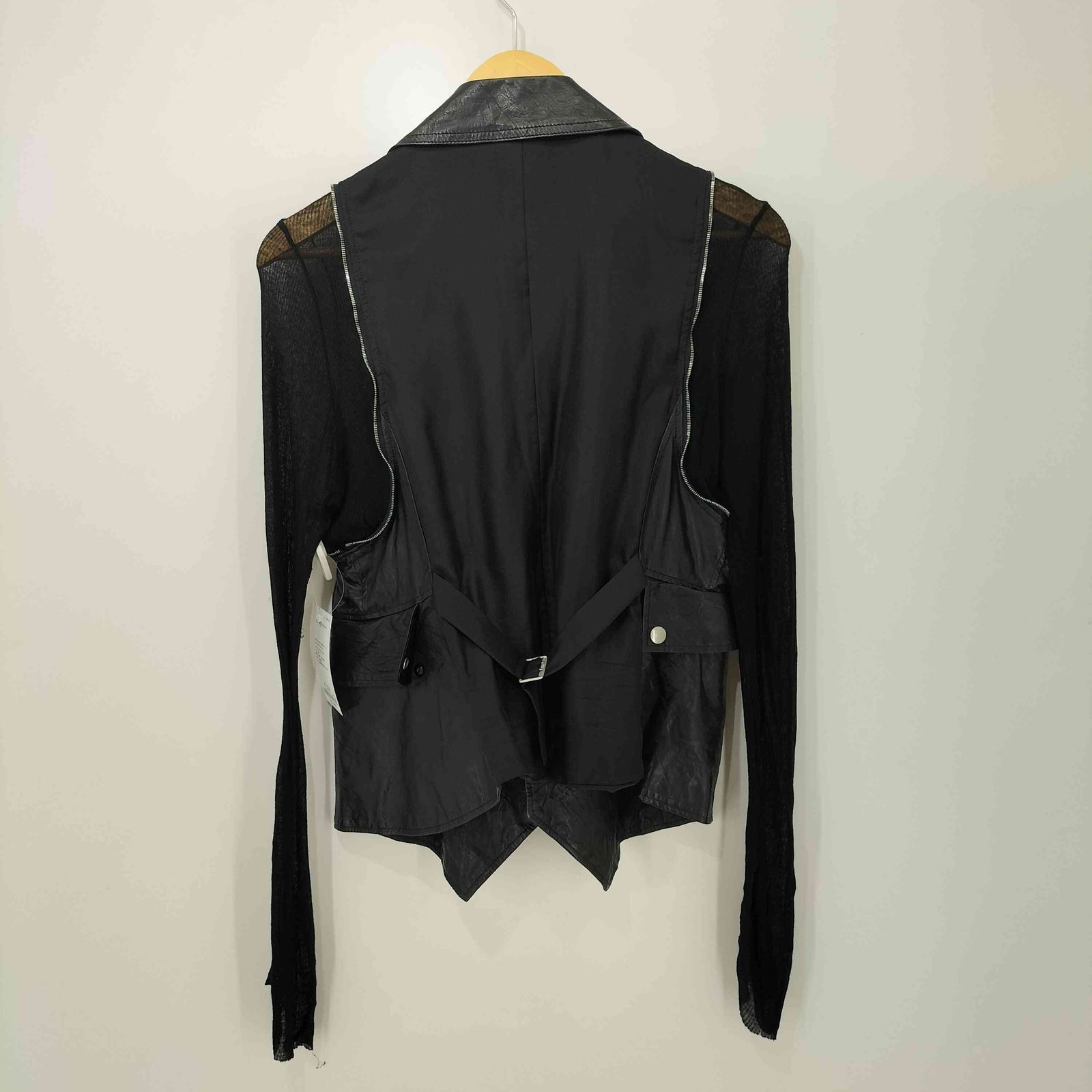 アンダーカバー UNDERCOVER 09SS スタースタッズ 切替 レザー バイカー