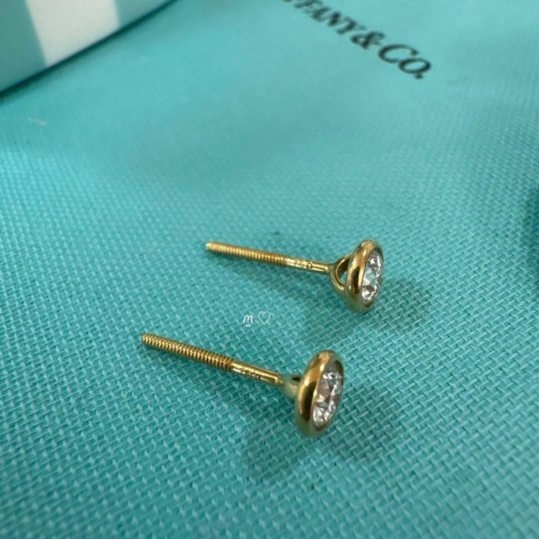 ティファニー ダイヤモンドバイザヤードピアス0.44ct Ꮶ18イエロー