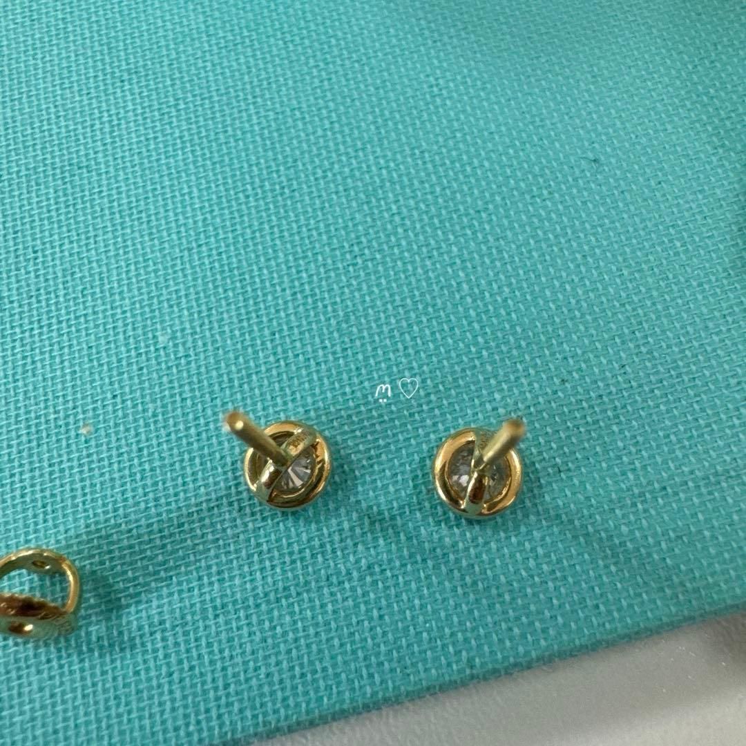 ティファニー ダイヤモンドバイザヤードピアス0.44ct Ꮶ18イエロー