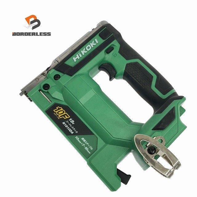 ☆美品☆HiKOKI ハイコーキ 18V コードレスタッカー N1810DA 本体のみ 幅10mm 充電式タッカー バッテリー式 電動工具123832