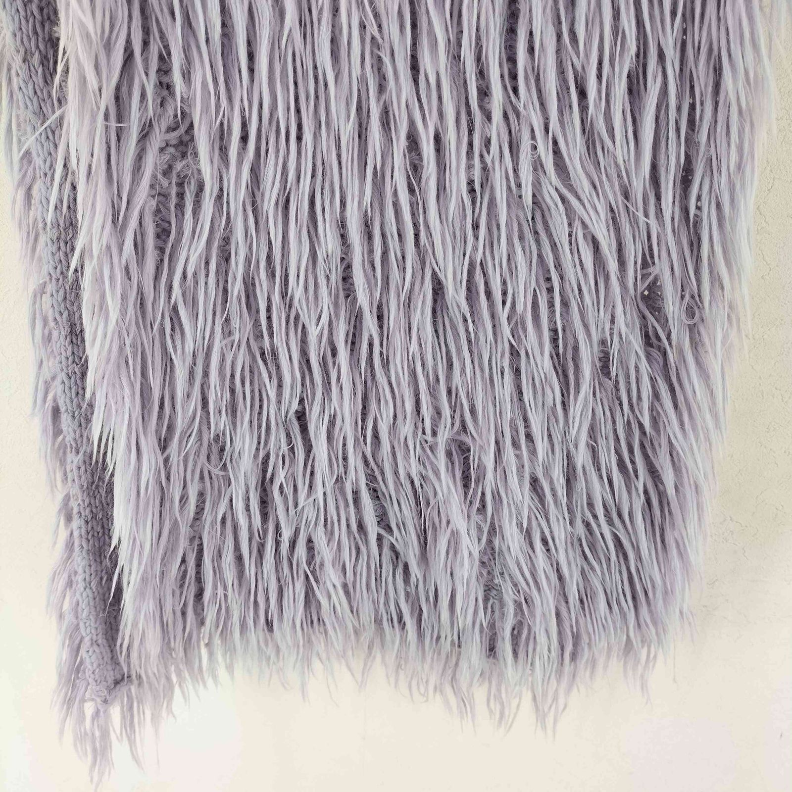 イッセイミヤケ ISSEY MIYAKE モヘア ファー ベスト レディース 2