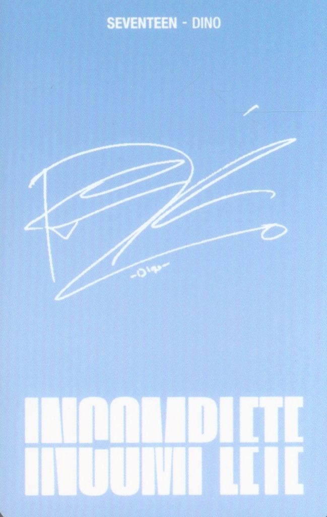 SEVENTEEN Blu-ray DINO INCOMPLETE 青 - メルカリ