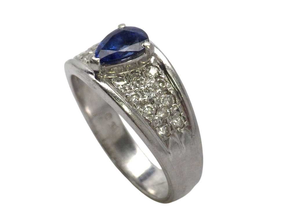 サファイア ダイヤモンドリング Pt900 6.24g 11.5号 Jewelry Sapphire0