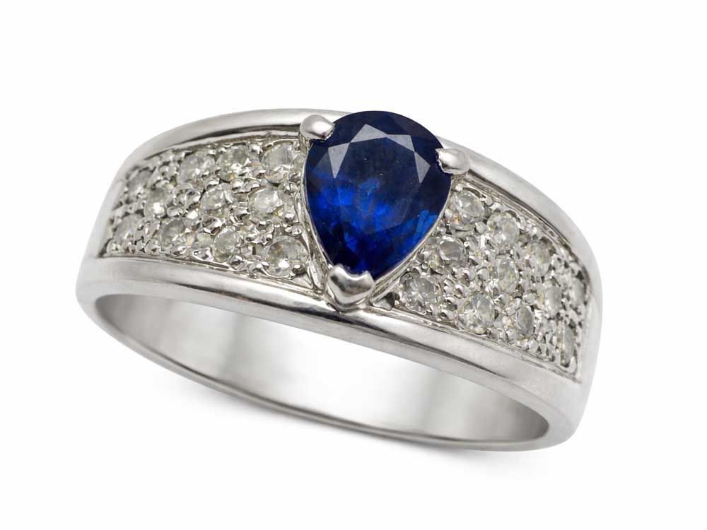 サファイア ダイヤモンドリング Pt900 6.24g 11.5号 Jewelry Sapphire0