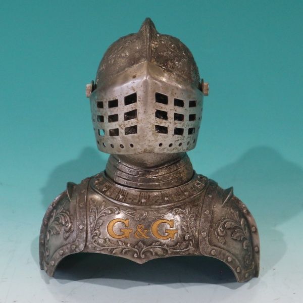 中古 当時物 NIKKA WHISKY G&G 騎士 ボトルカバー 鎧 13×14.5cm