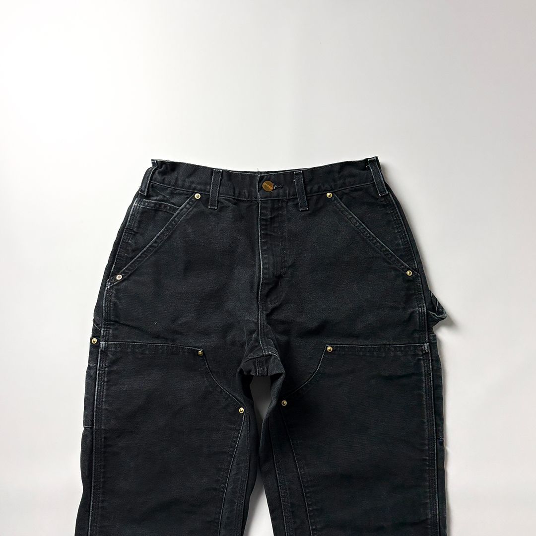 カーハート ダブルニー ペインターパンツ W29 L30 ブラック 黒 USA製