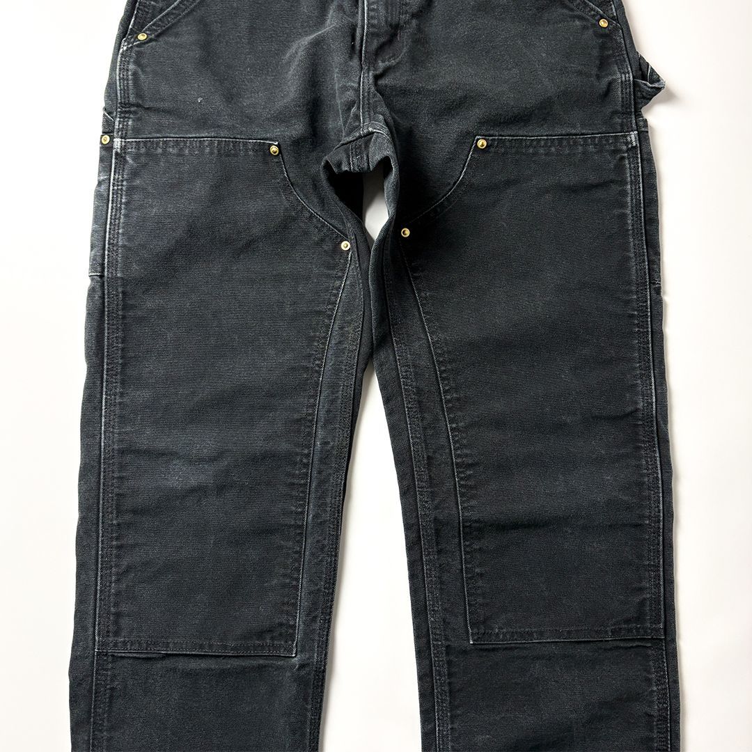 カーハート ダブルニー ペインターパンツ W29 L30 ブラック 黒 USA製