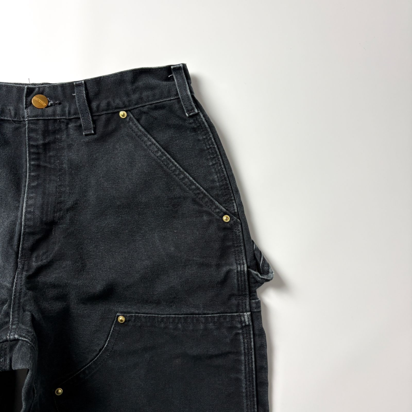 カーハート ダブルニー ペインターパンツ W29 L30 ブラック 黒 USA製