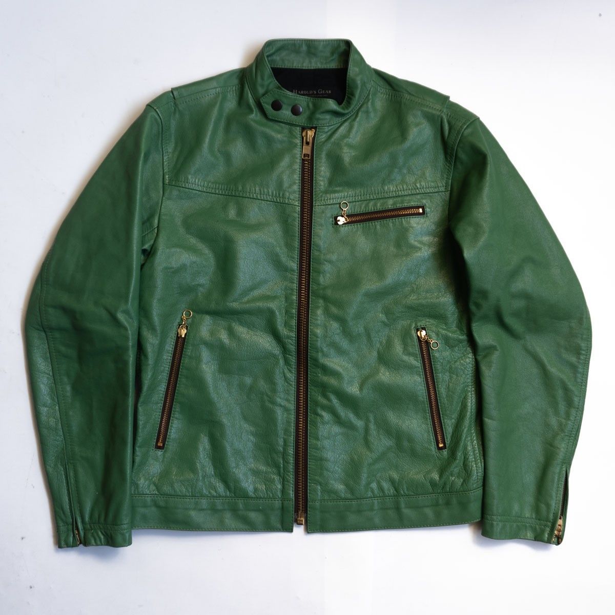 雰囲気抜群】HAROLDS GEAR【ホースレザー シングル ライダース