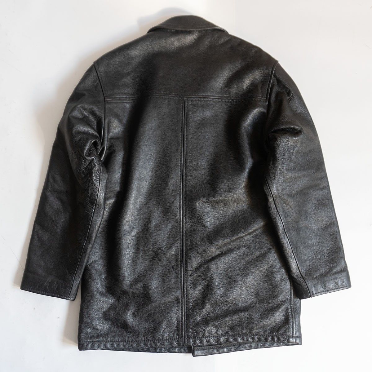 Schott 黒 レザーカーコート 40 カウレザー 811 USA 美品】SCHOTT【811 レザー カーコート】40 ブラック アメリカ製