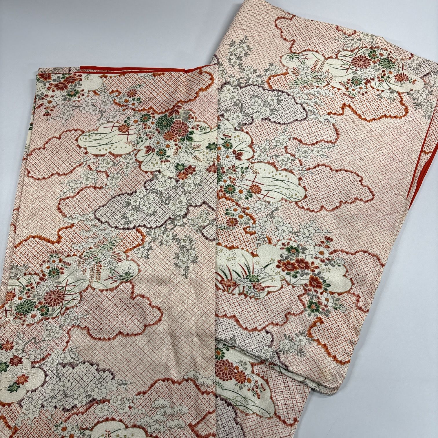 小紋 5枚 正絹 着物まとめ売り 同梱購入歓迎 リメイク用 着付け練習用