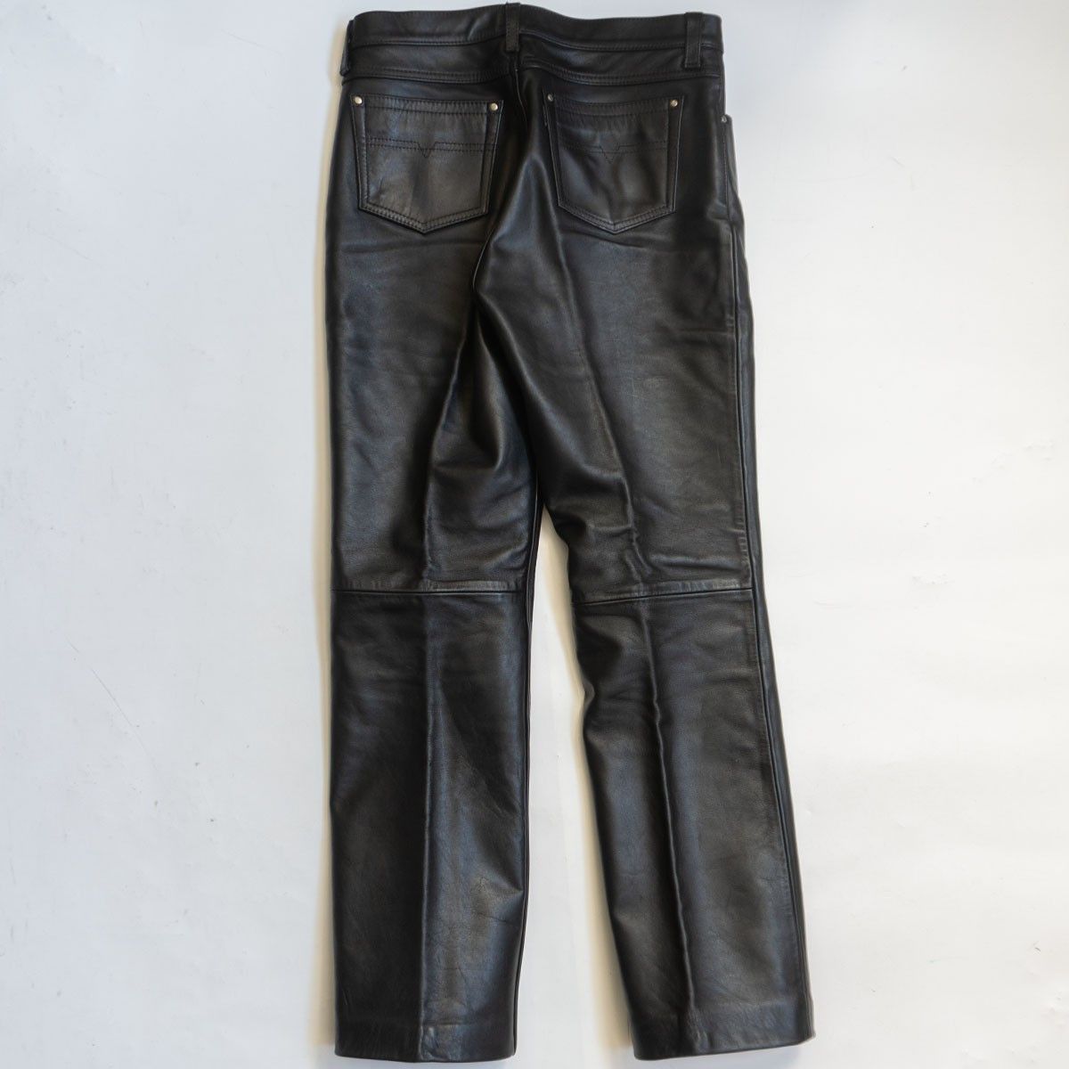 美品】KADOYA【レザーパンツ】36 ブラック カドヤ バイカー 26020538