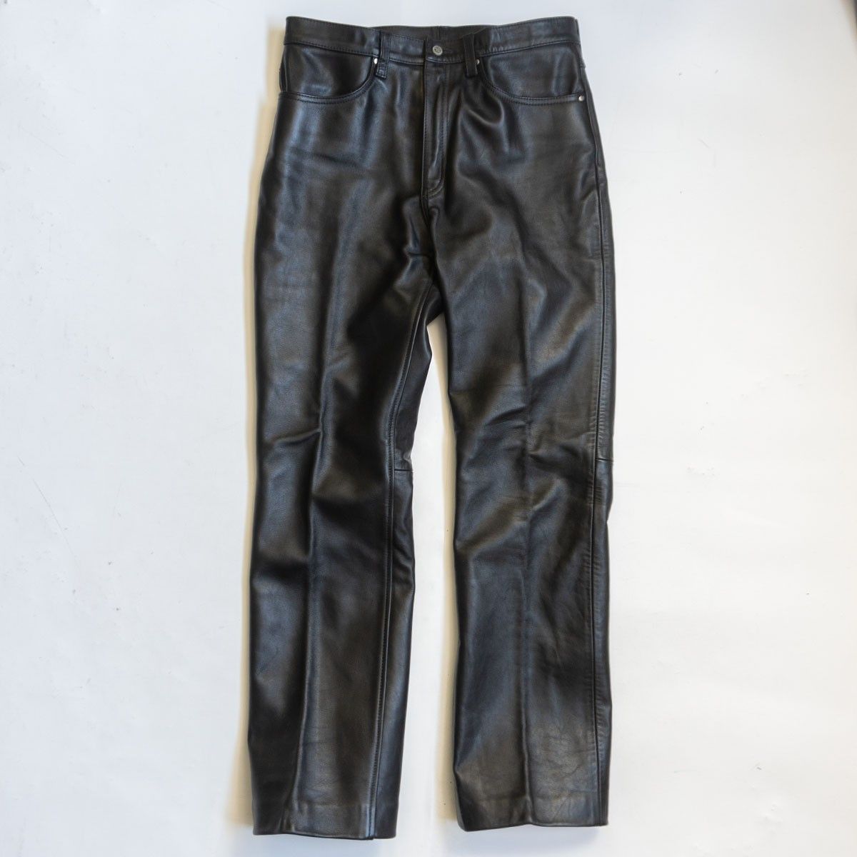 美品】KADOYA【レザーパンツ】36 ブラック カドヤ バイカー 26020538