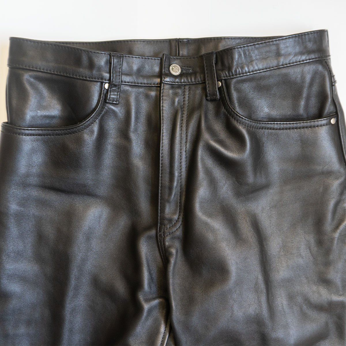 美品】KADOYA【レザーパンツ】36 ブラック カドヤ バイカー 26020538
