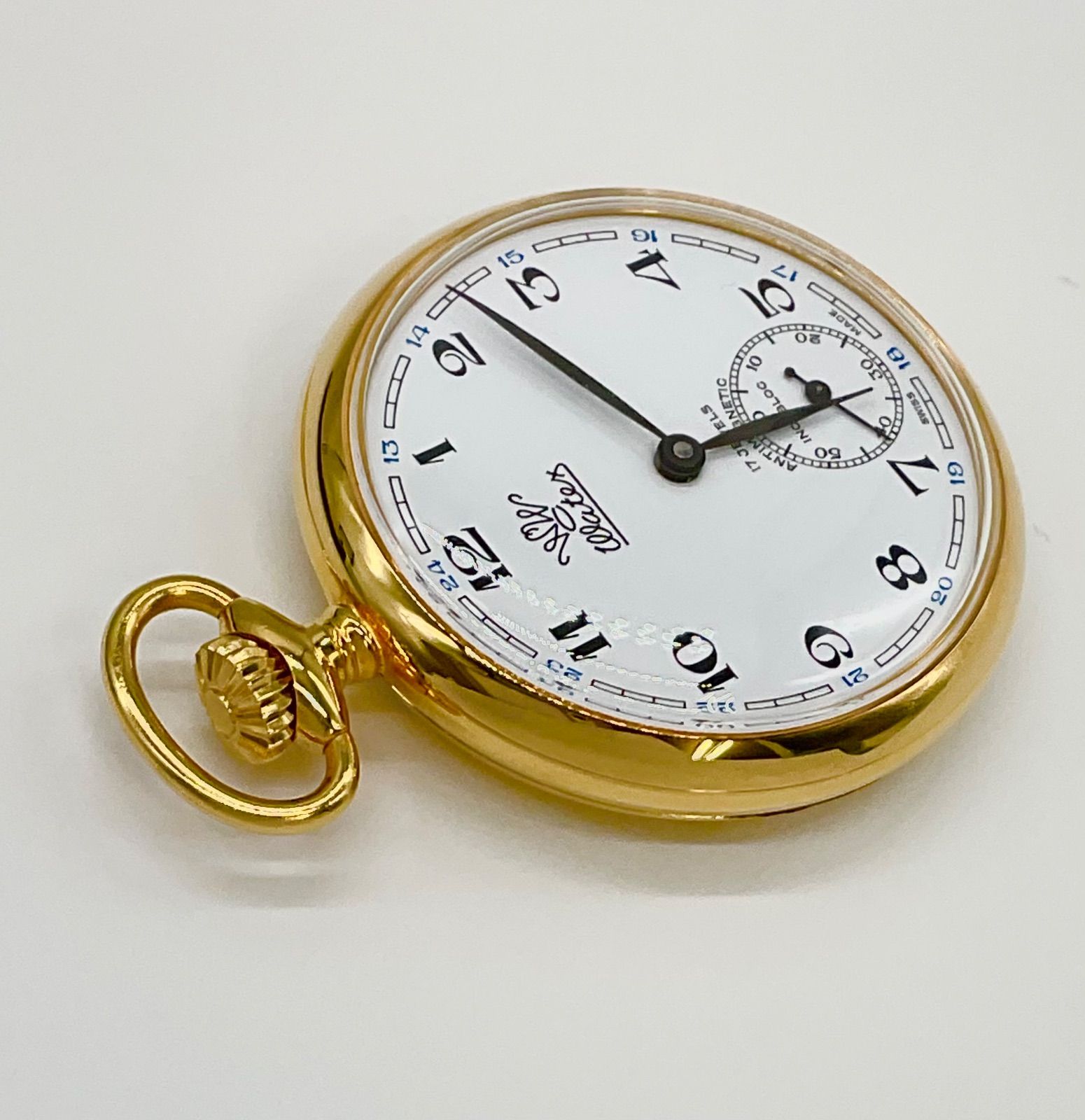 WATEX 懐中時計 17石 手巻き チェーン付き ポケットウォッチ - メルカリ