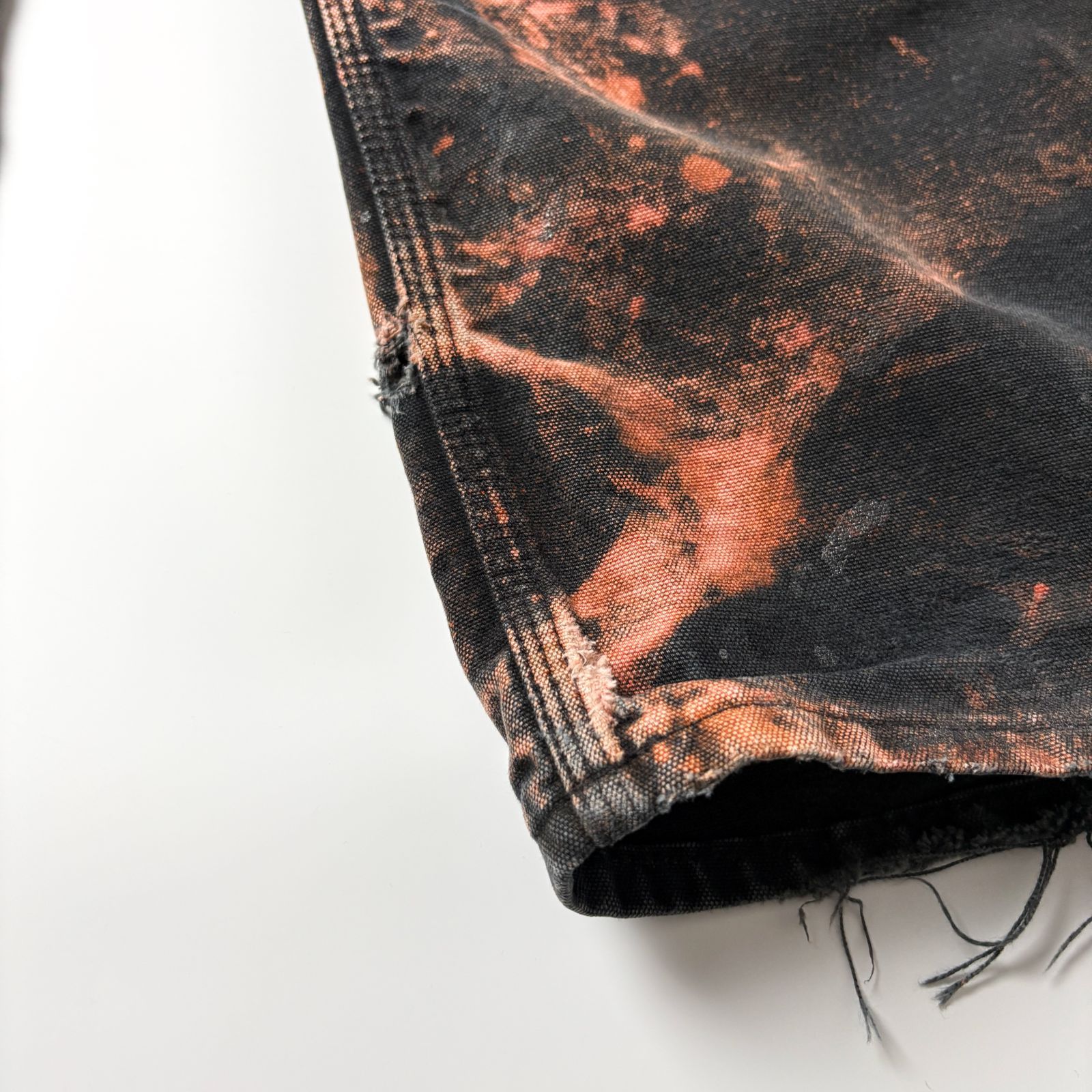 carhartt ダブルニー W34 L32 ブラック USA製 鬼フェード カーハート