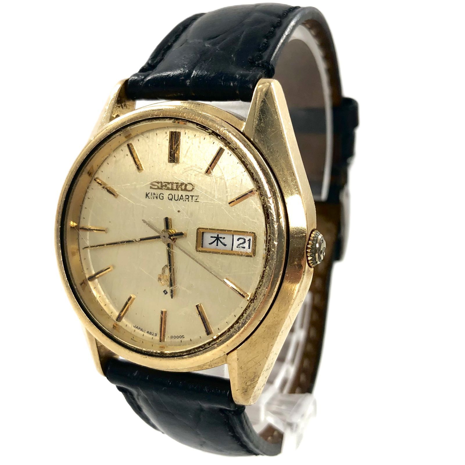 4161SEIKO KQ 0853-8020-G 腕時計 キングセイコー クオーツ 不動品 1円 