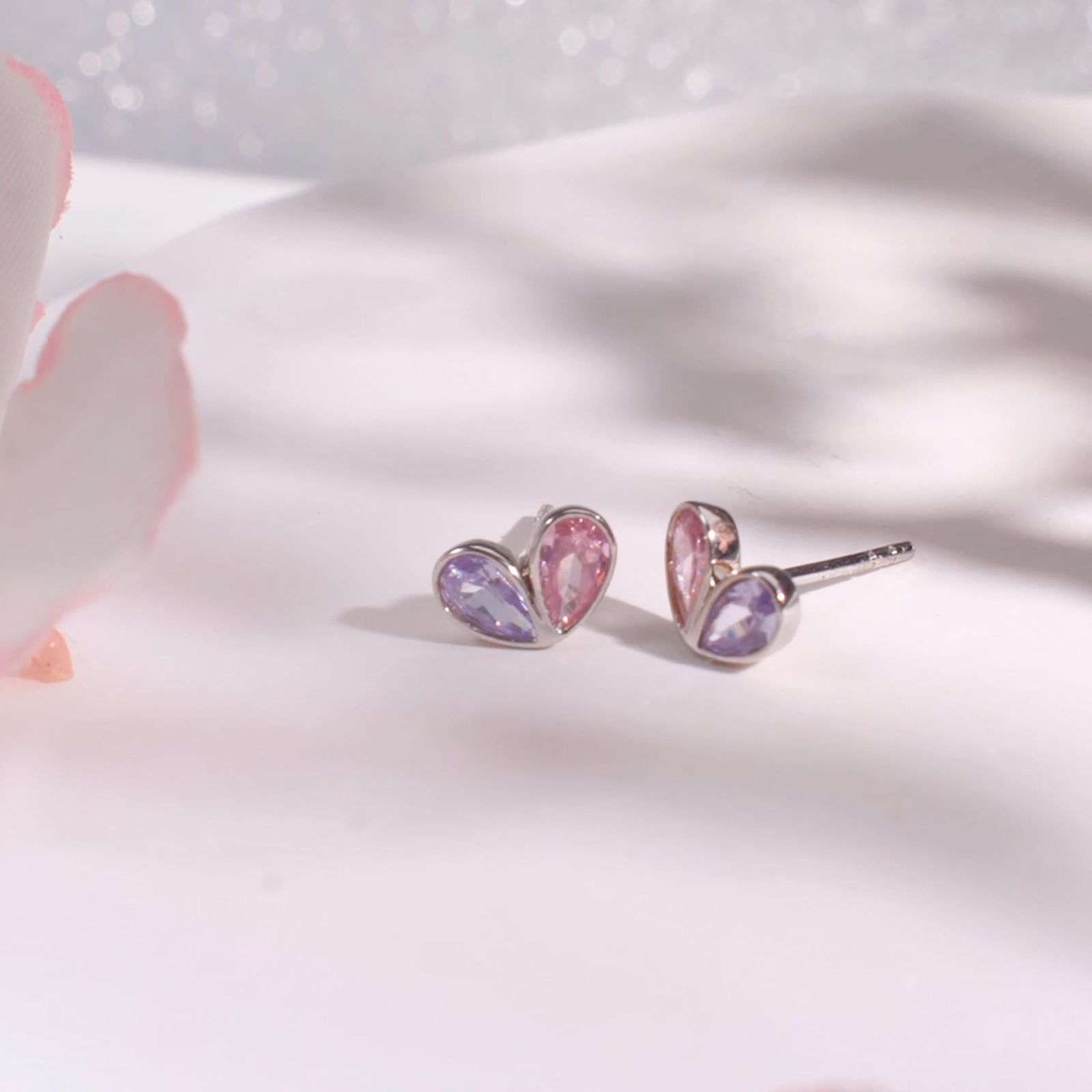 在庫処分】誕生石 ハート 人気 ピアス つけっぱなし ピアス 金属 