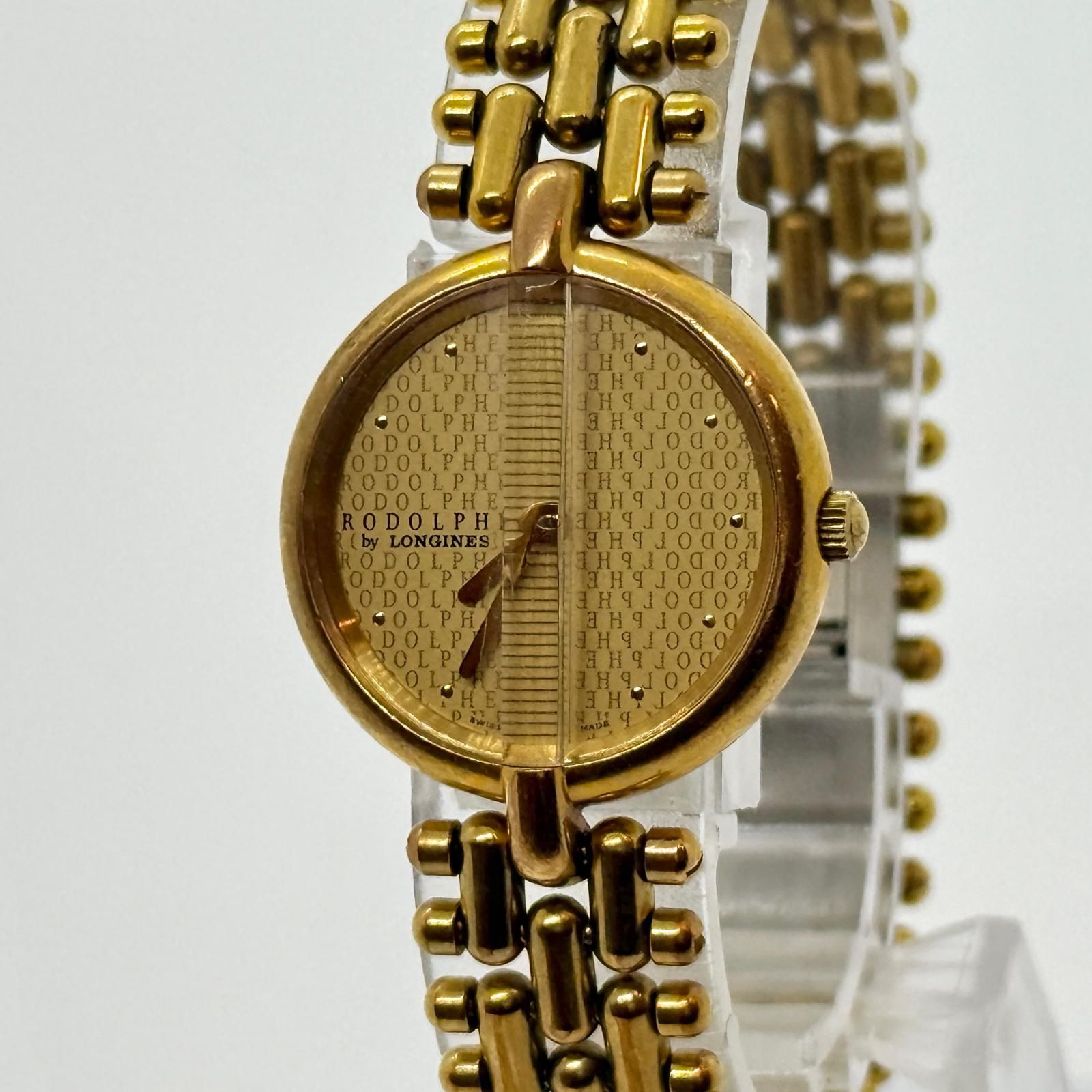 LONGINES ロンジン RODOPHE ルドルフ 500975 ゴールド QZ レディース