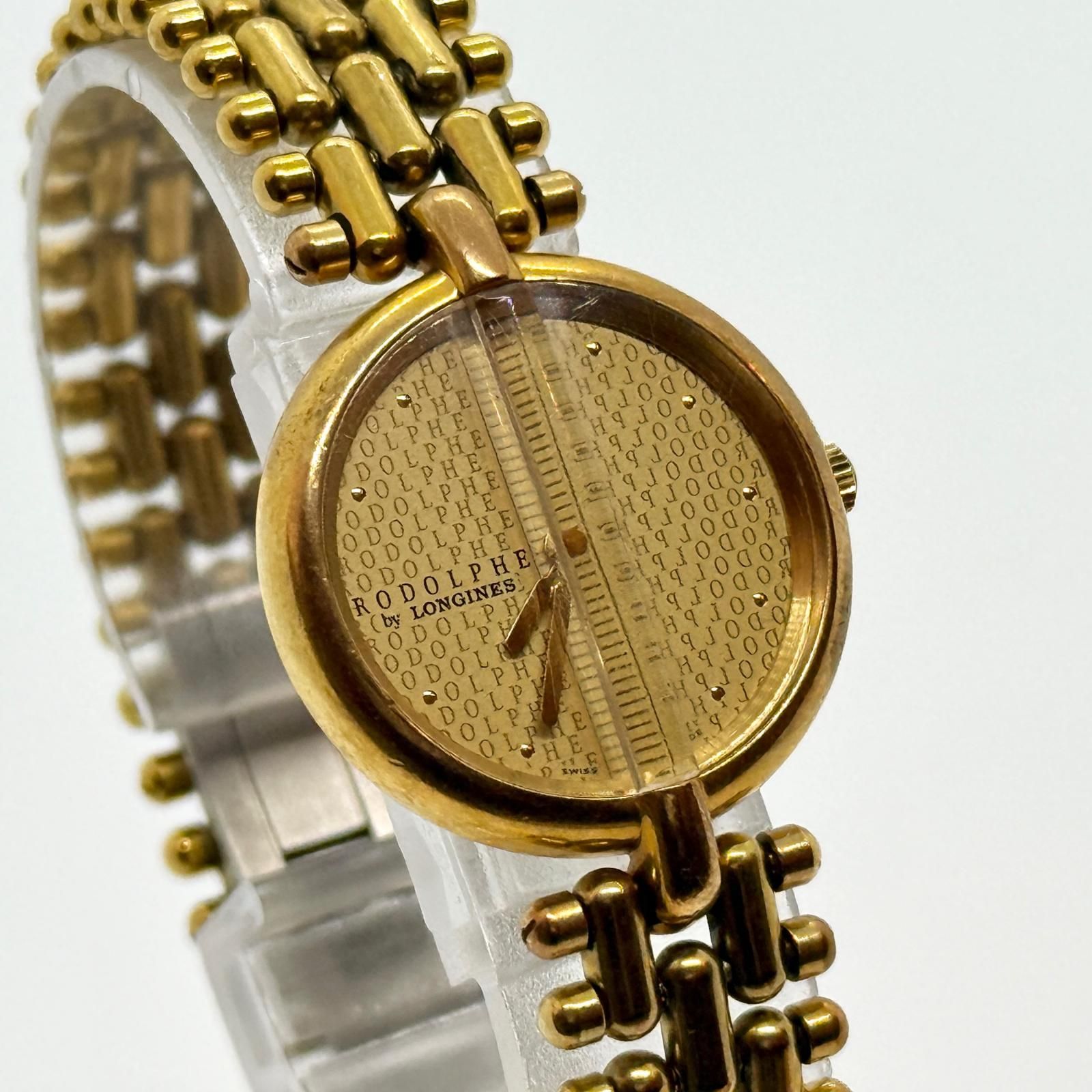 LONGINES ロンジン RODOPHE ルドルフ 500975 ゴールド QZ レディース