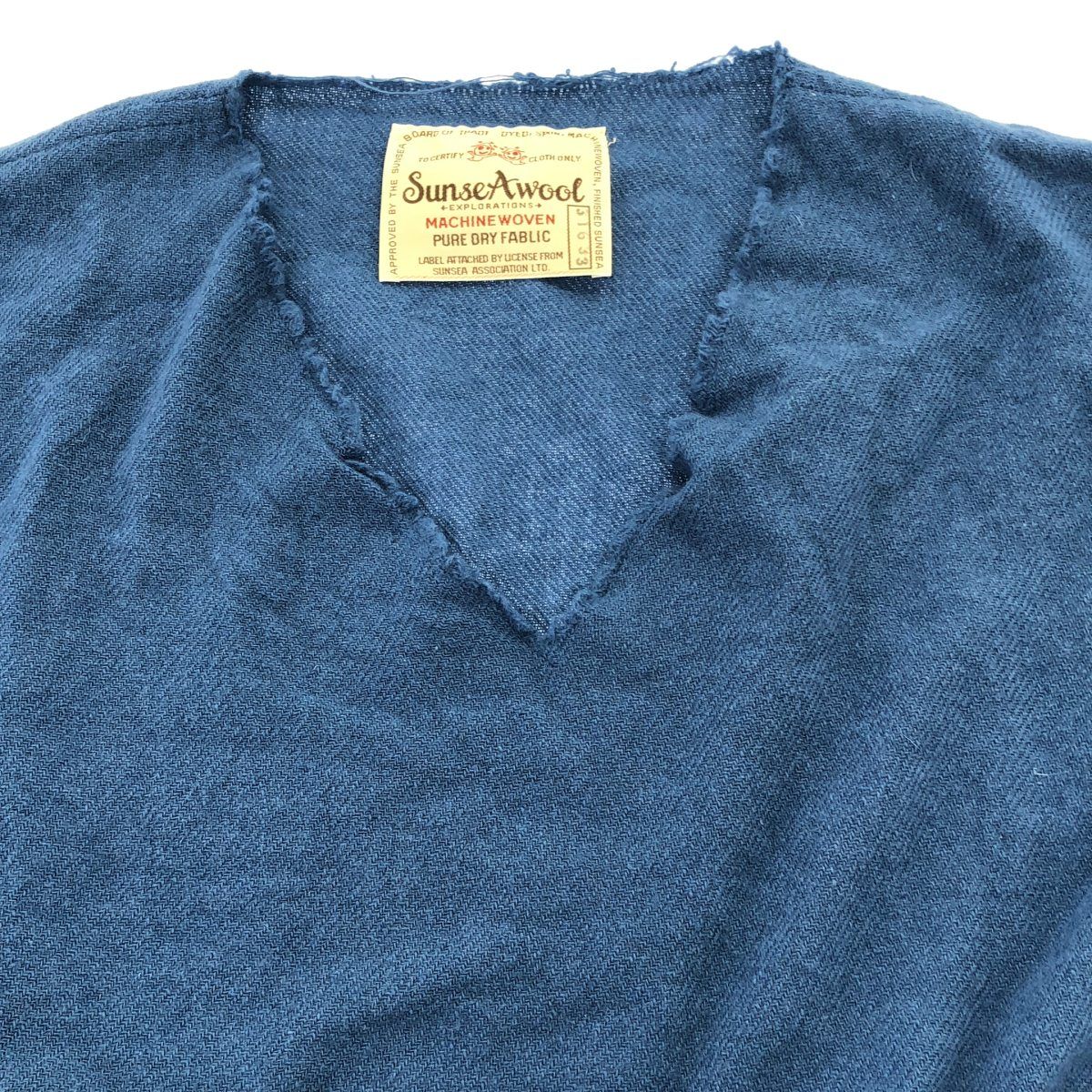 SUNSEA サンシー 31th Collection Shrinkage V Neck ポーチ付 Vネック 