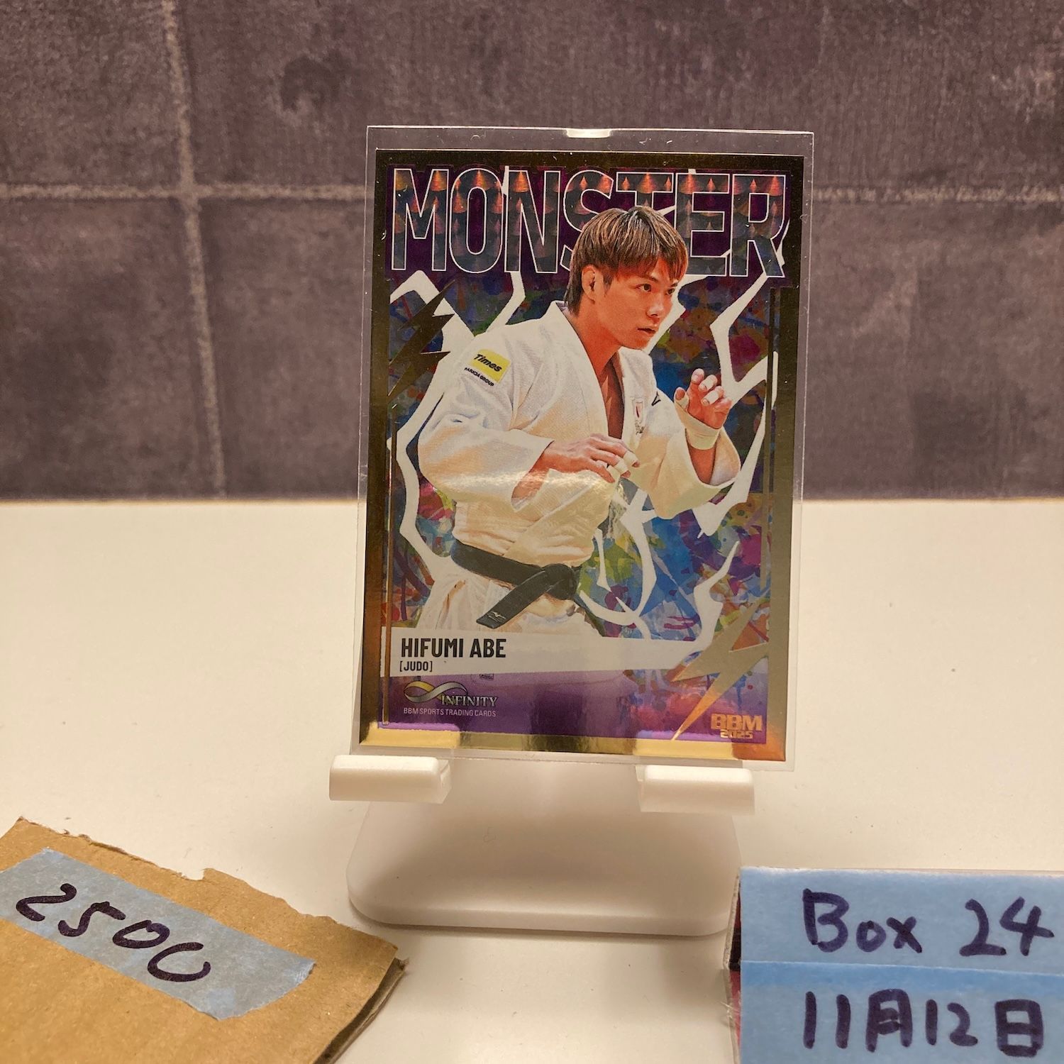2025 BBM INFINITY 阿部一二三 49/50 MONSTER Gold Foil Parallel