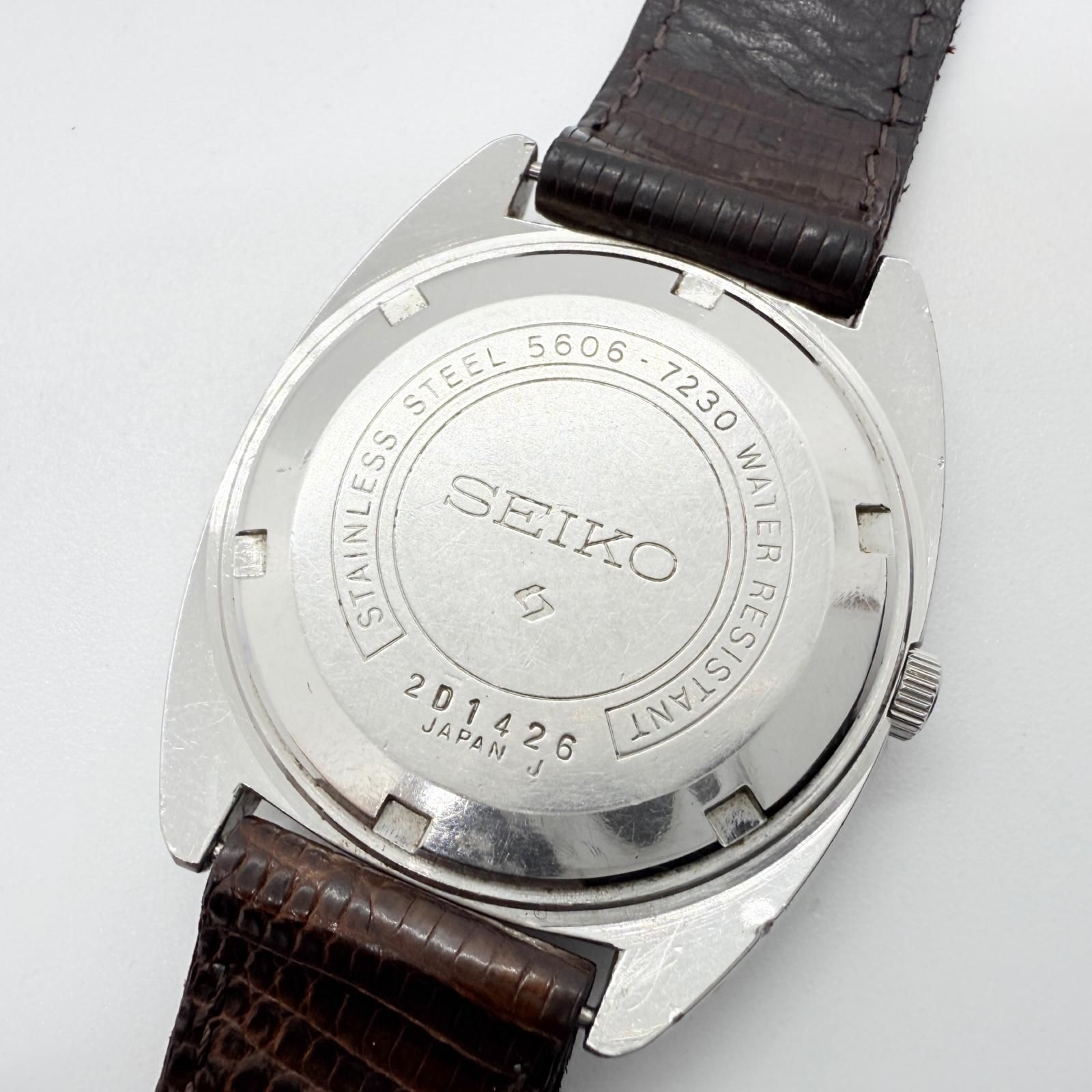 SEIKO セイコー 25 Jewel ロードマチック 5606-7230 ブラック QZ