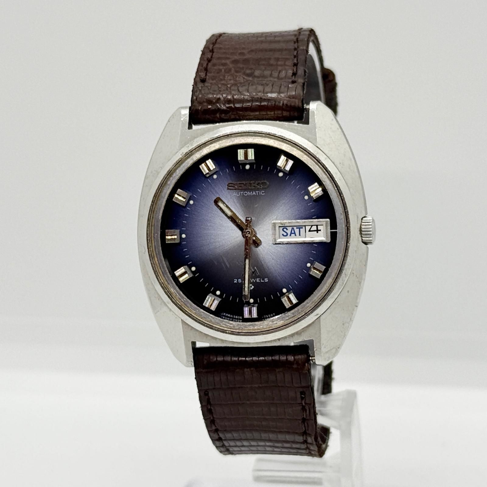 SEIKO セイコー 25 Jewel ロードマチック 5606-7230 ブラック QZ