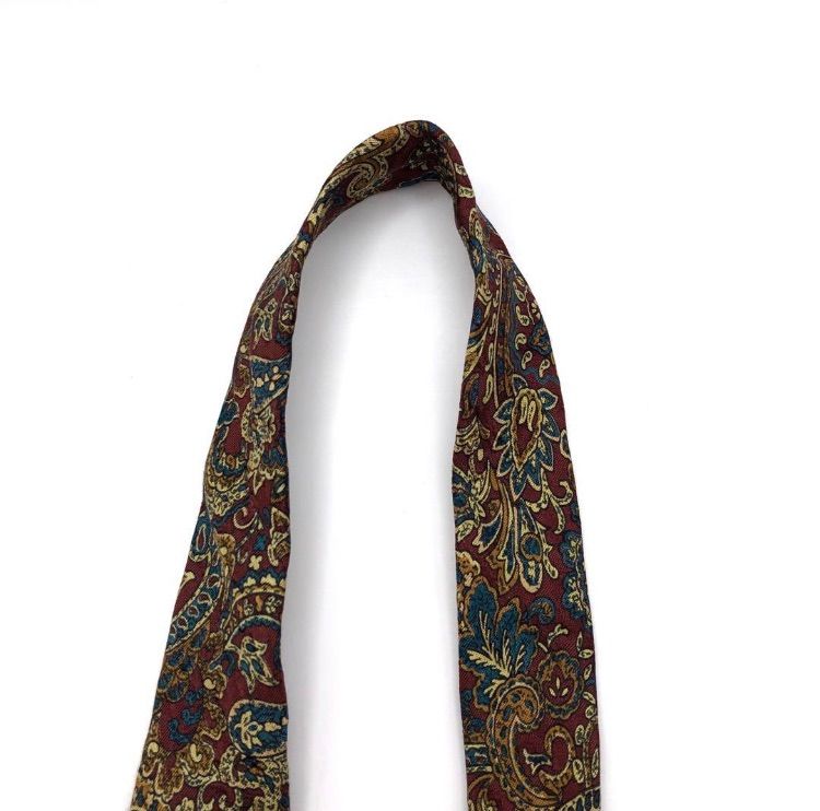 極美品】Christian Dior ネクタイ ペイズリー柄 ボルドー - メルカリ
