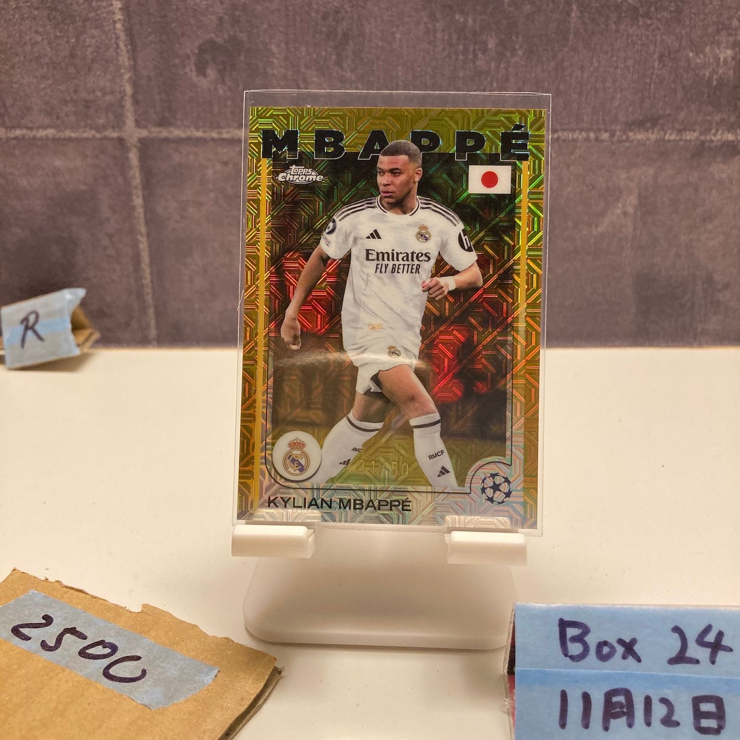 2025 Topps Chrome UEFA Champions League Kylian Mbappe 31/50 Real
