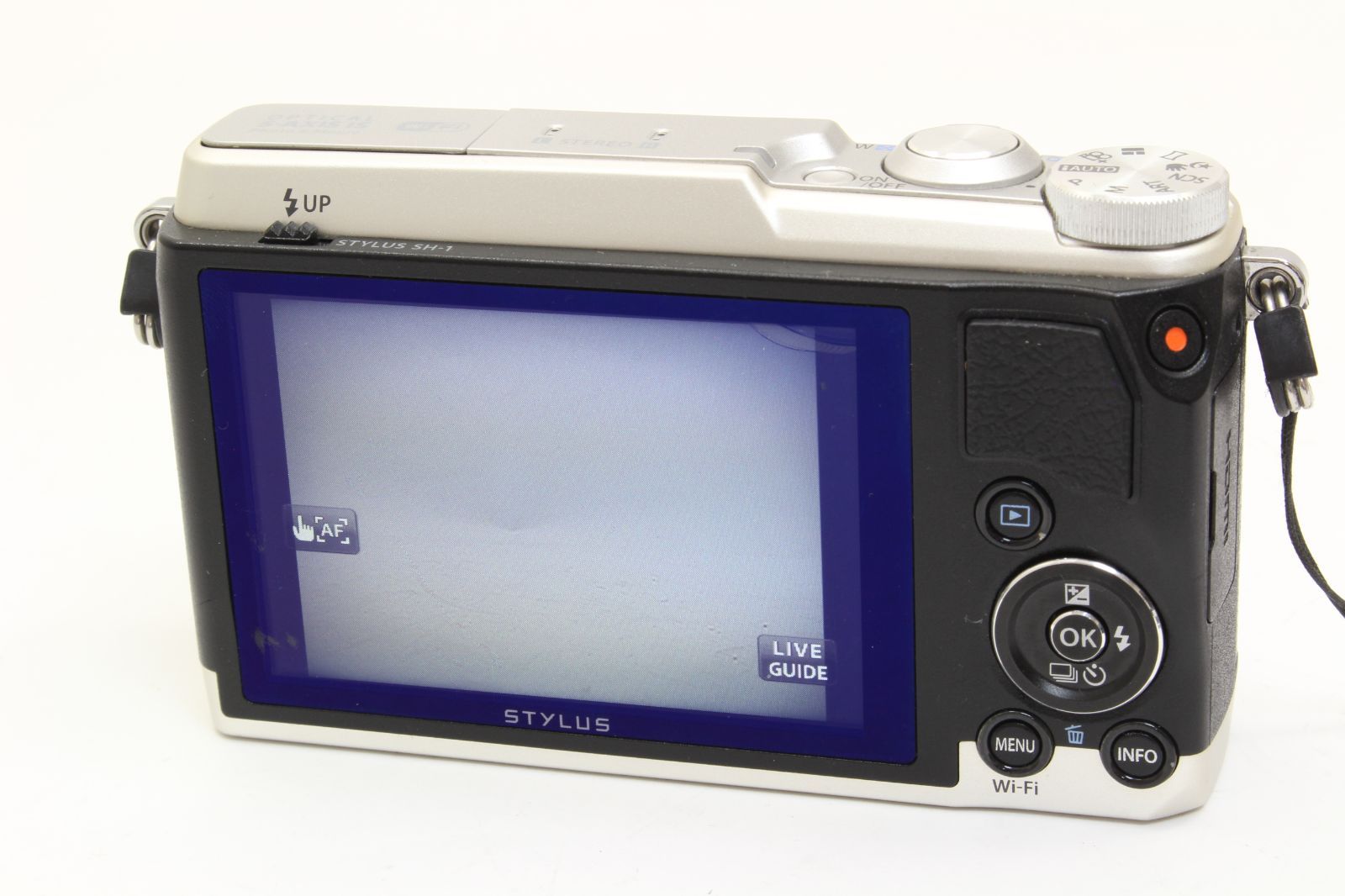 B+ (並品) OLYMPUS オリンパス STYLUS SH-1 シルバー 初期不良返品無料