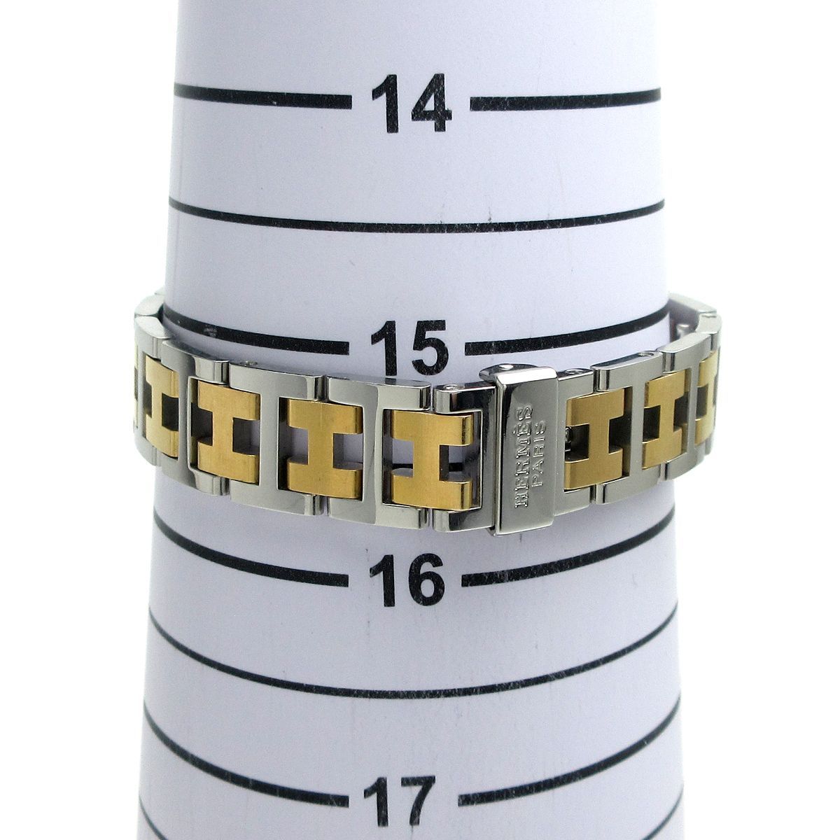 エルメス HERMES クリッパー レディース ゴールドコンビ アイボリー