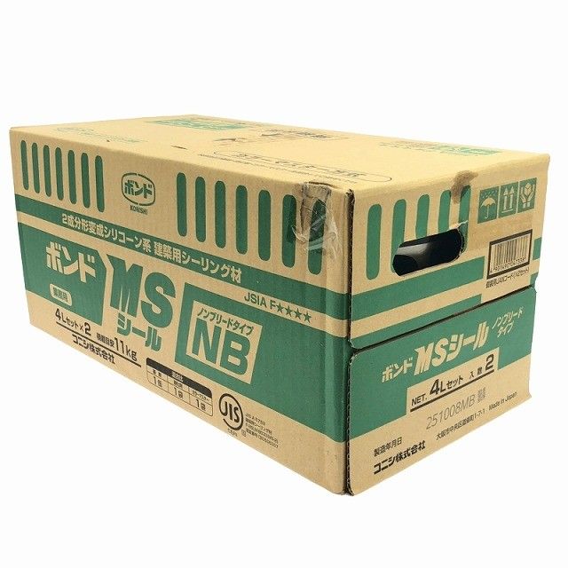 コニシ MSシール コニシ ボンド MSシール NB ノンブリードタイプ 4L 2 コニシ MSシール2箱4缶