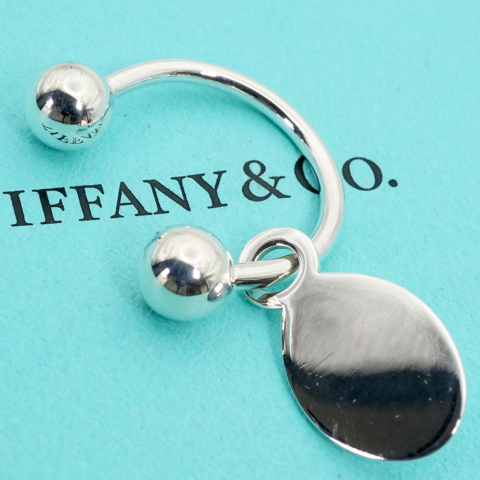 極美品 ティファニー リターントゥ オーバル タグ キーホルダー/25