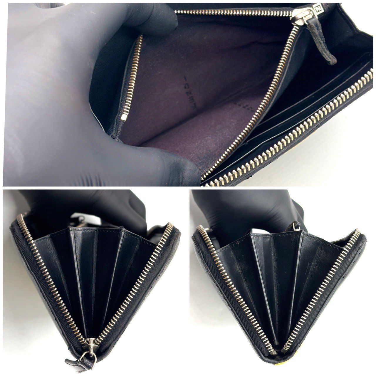 静かに際立つ格】 FENDI 長財布 ダイアゴナル ラウンドファスナー 8