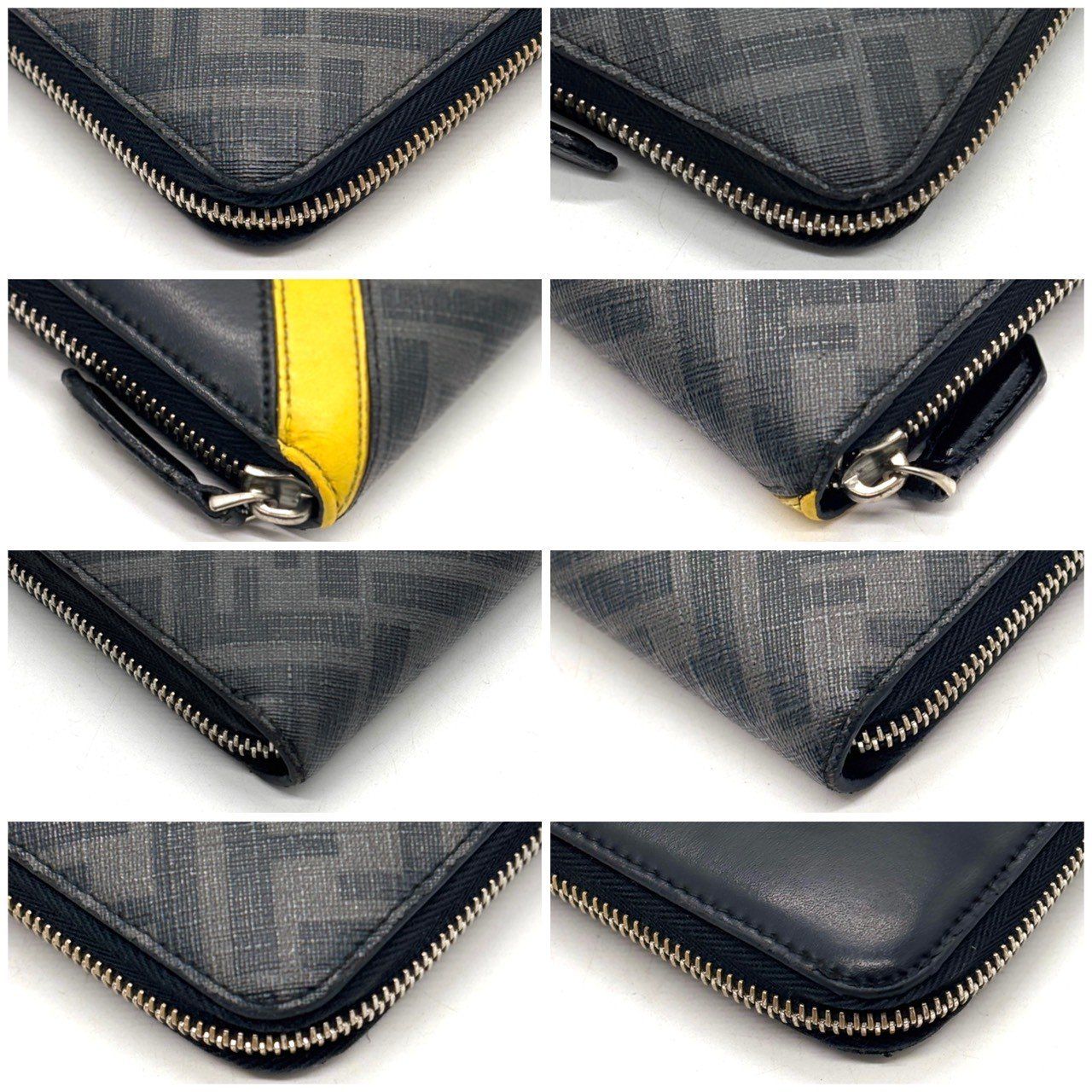 静かに際立つ格】 FENDI 長財布 ダイアゴナル ラウンドファスナー 8