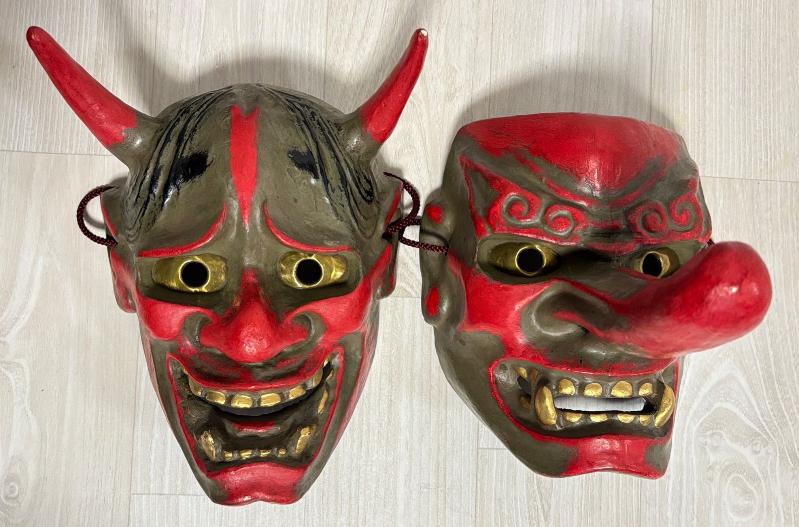 般若 天狗 お面 鬼 能面 縁起 - メルカリ