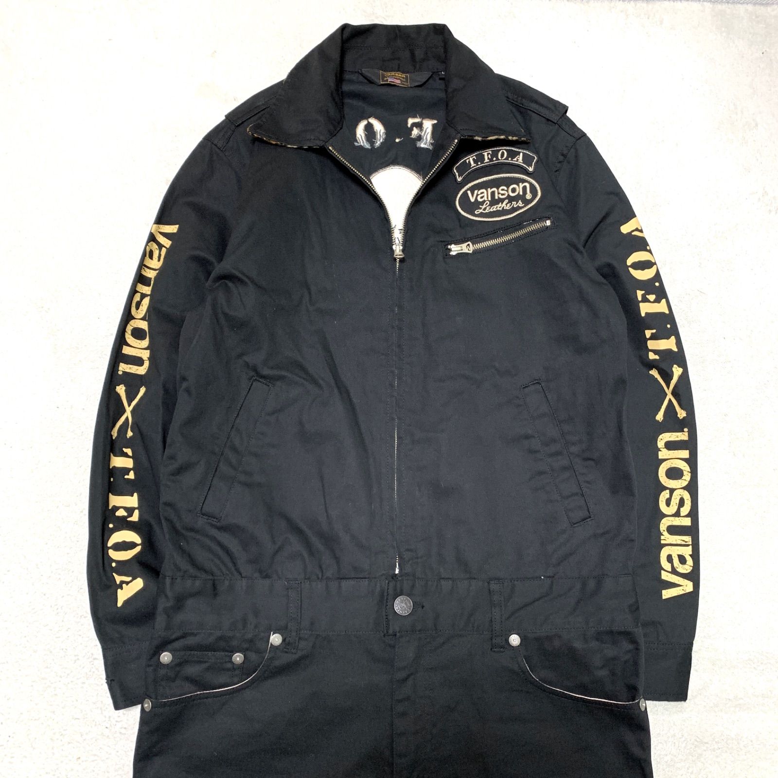 VANSON × 武装戦線 つなぎ オールインワン T.F.O.A CROWS クローズ