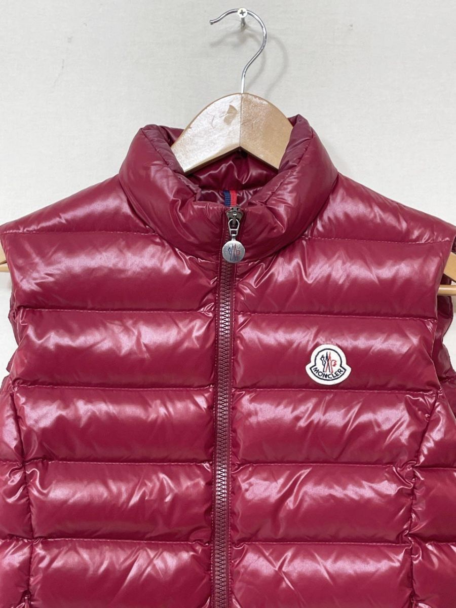 MONCLER モンクレール ダウンベスト size0 S相当/赤◇□◎レディース