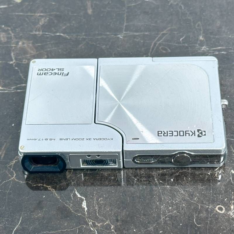 ◯Kyocera Finecam SL400R シルバー コンパクトデジタルカメラ 400万