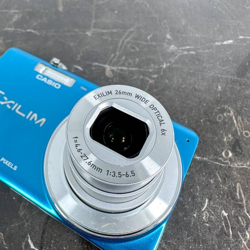 美品】CASIO EXILIM EX-ZS25 ブルー 1610万画素 光学6倍ズーム 手ブレ
