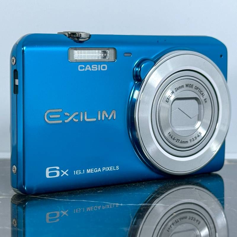美品】CASIO EXILIM EX-ZS25 ブルー 1610万画素 光学6倍ズーム 手ブレ
