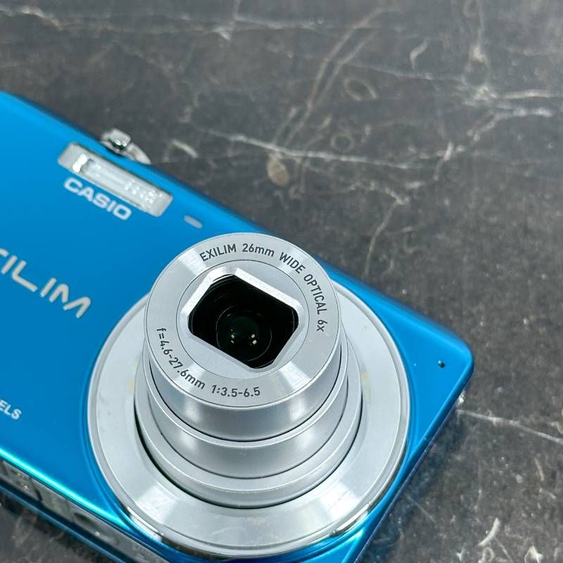 美品】CASIO EXILIM EX-ZS25 ブルー 1610万画素 光学6倍ズーム 手ブレ