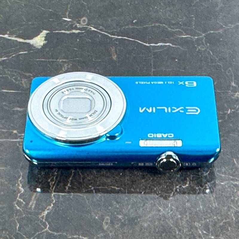 美品】CASIO EXILIM EX-ZS25 ブルー 1610万画素 光学6倍ズーム 手ブレ