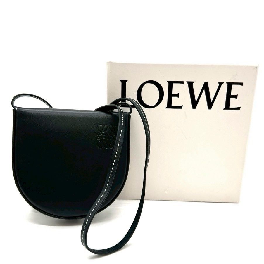 LOEWE ロエベ ヒールポーチ ミニ レザー ショルダーバッグ コイン