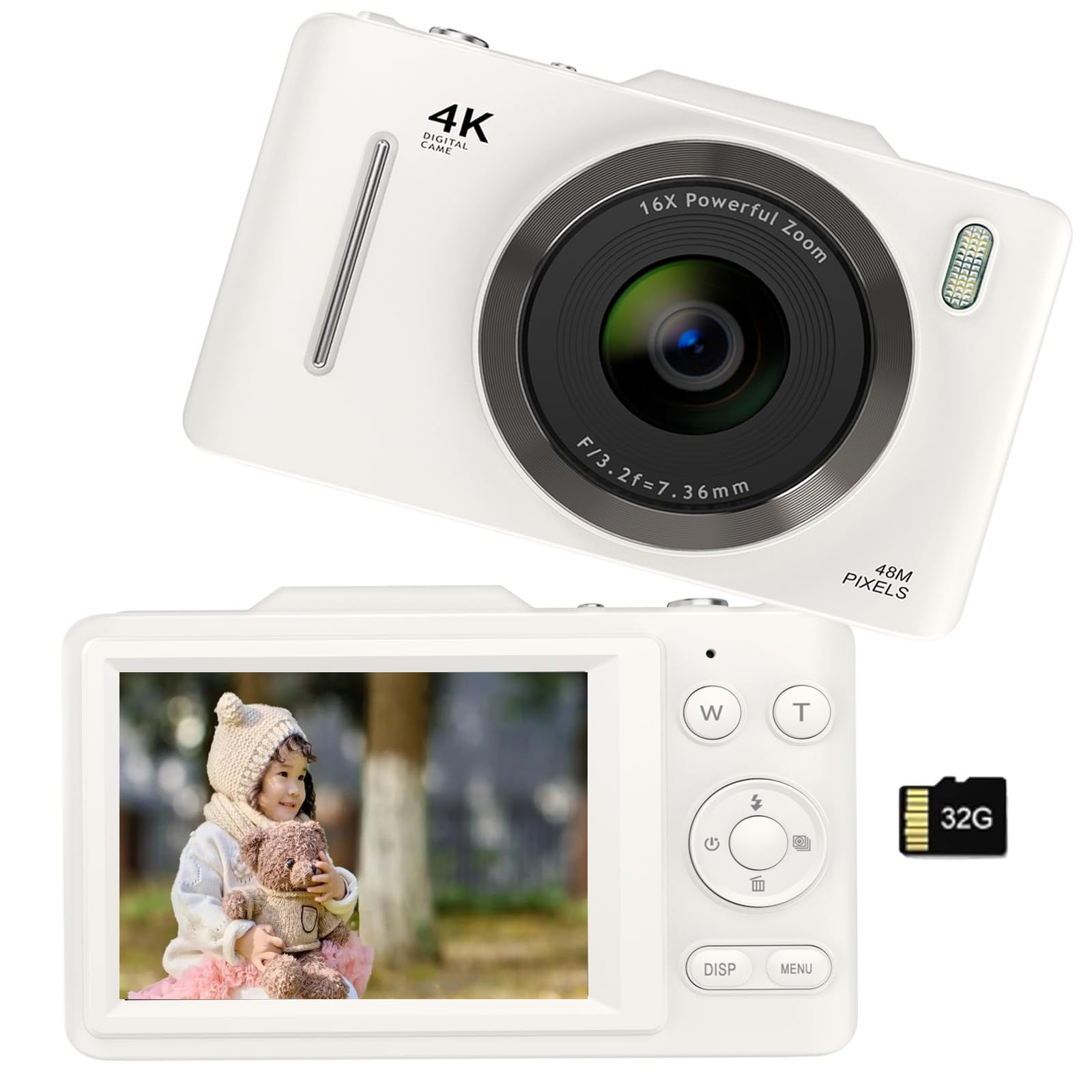 デジタルカメラ デジカメ 4K動画撮影 6800万画素 コンパクトオート