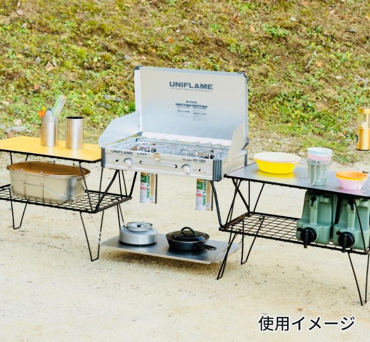 UNIFLAME ユニフレーム フィールドラック ブラック 2台セット 新品同様