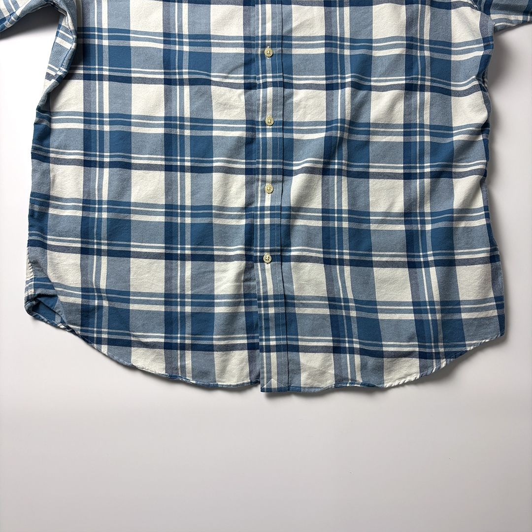 ラルフローレン Ralph Lauren ライトネルシャツ XL ブルー チェック 